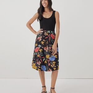 Pact Fit And Flare Tie Back Dress